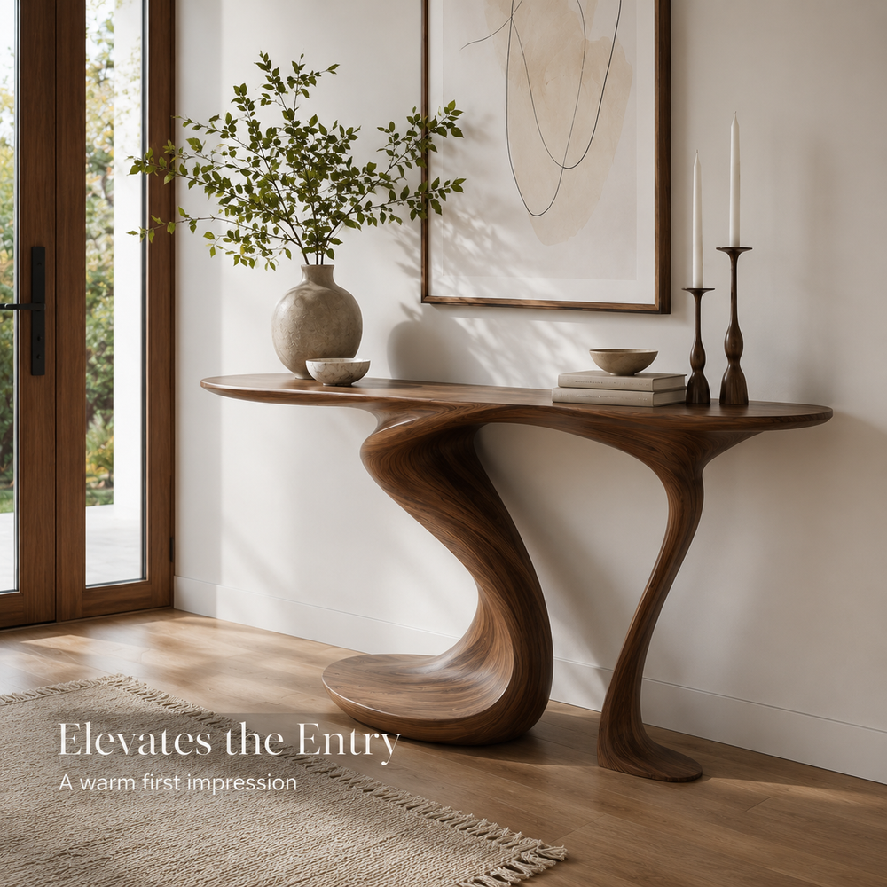 Vale Sculptural Entry Console Table - Design 440 - product image 09