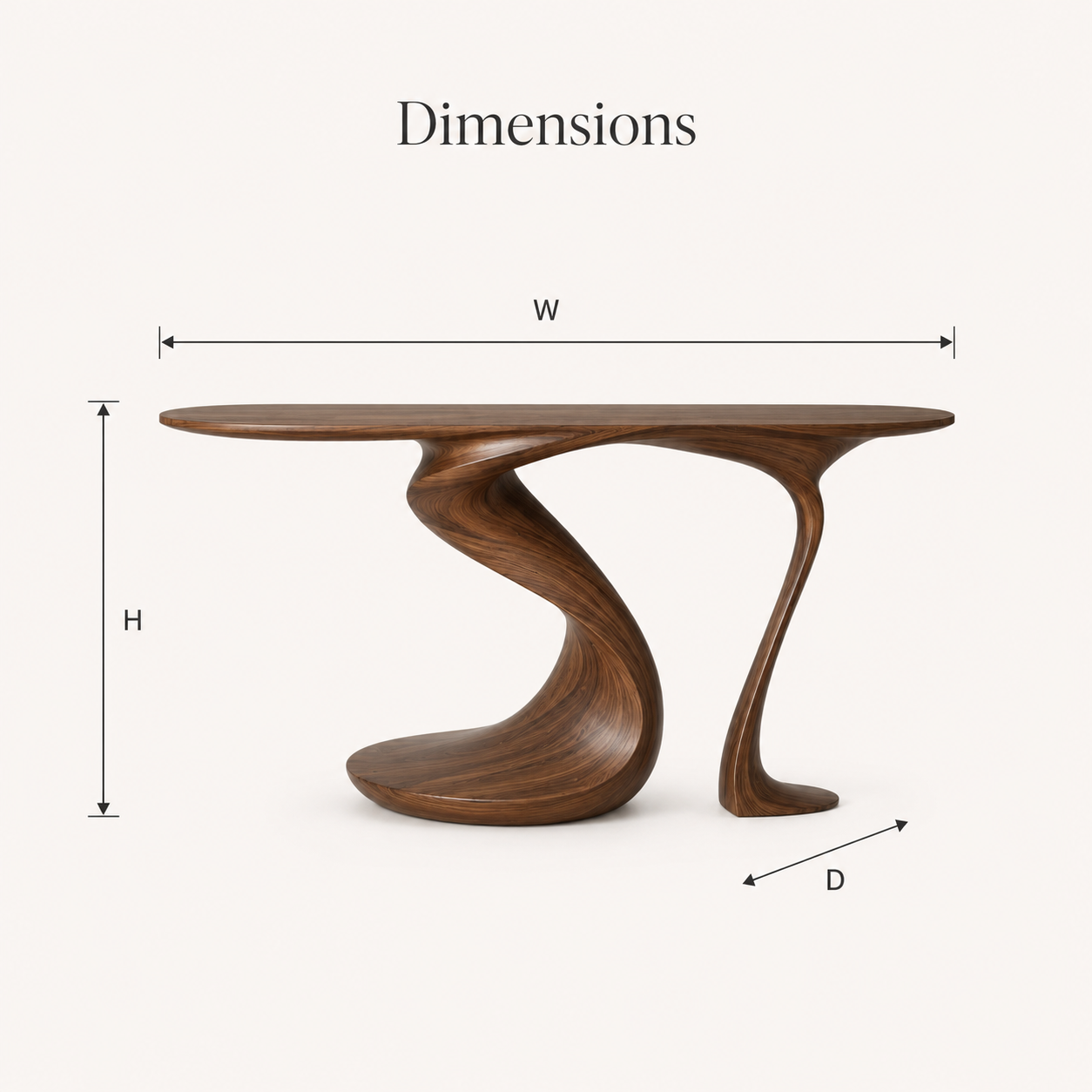 Vale Sculptural Entry Console Table - Design 440 - product image 11