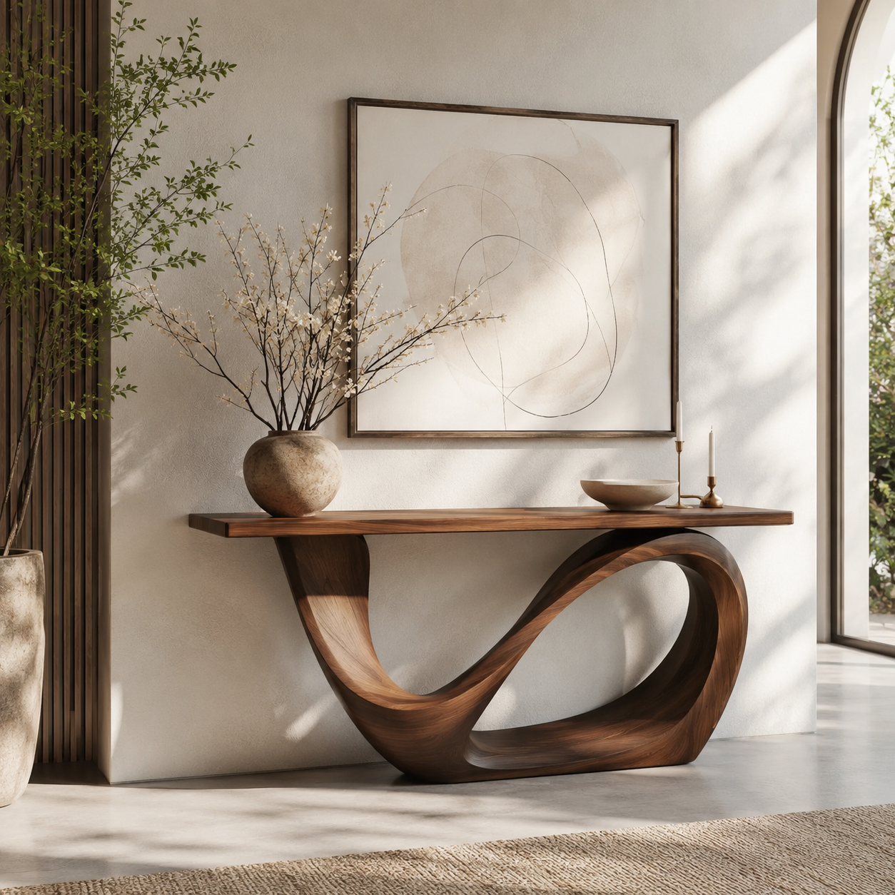 Celine Warm Modern Console Table - Design 442 - main view
