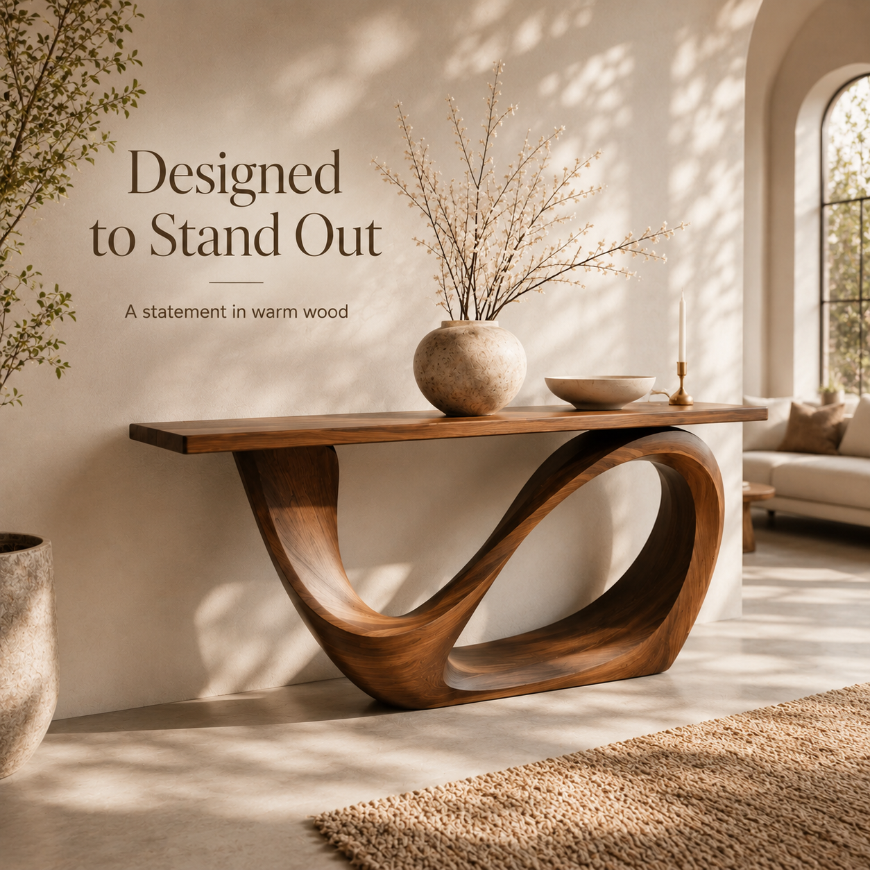 Celine Warm Modern Console Table - Design 442 - product image 03