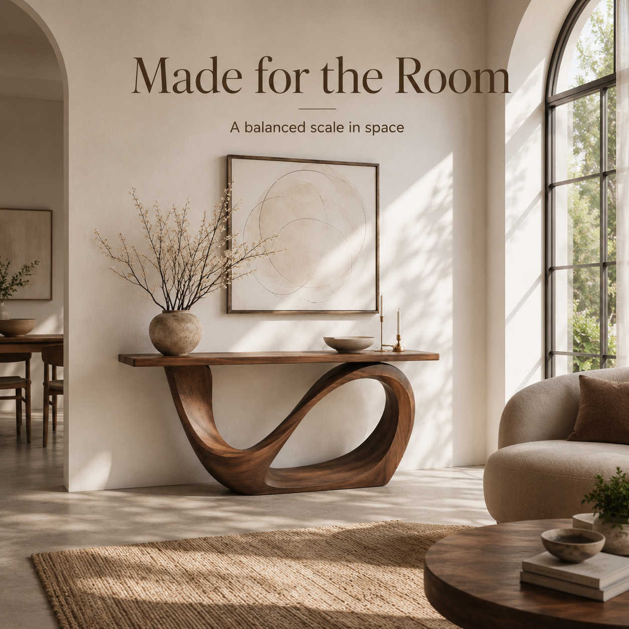 Celine Warm Modern Console Table - Design 442 - product image 04
