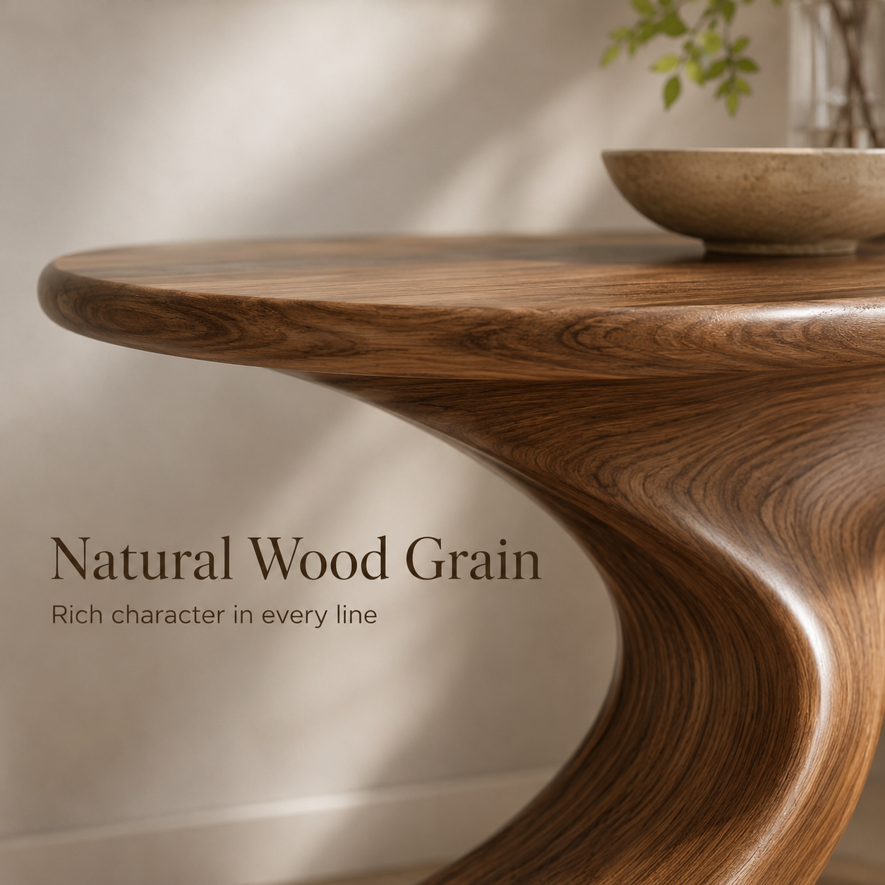 Alden Curved Wood Console Table - Design 443 - product image 05
