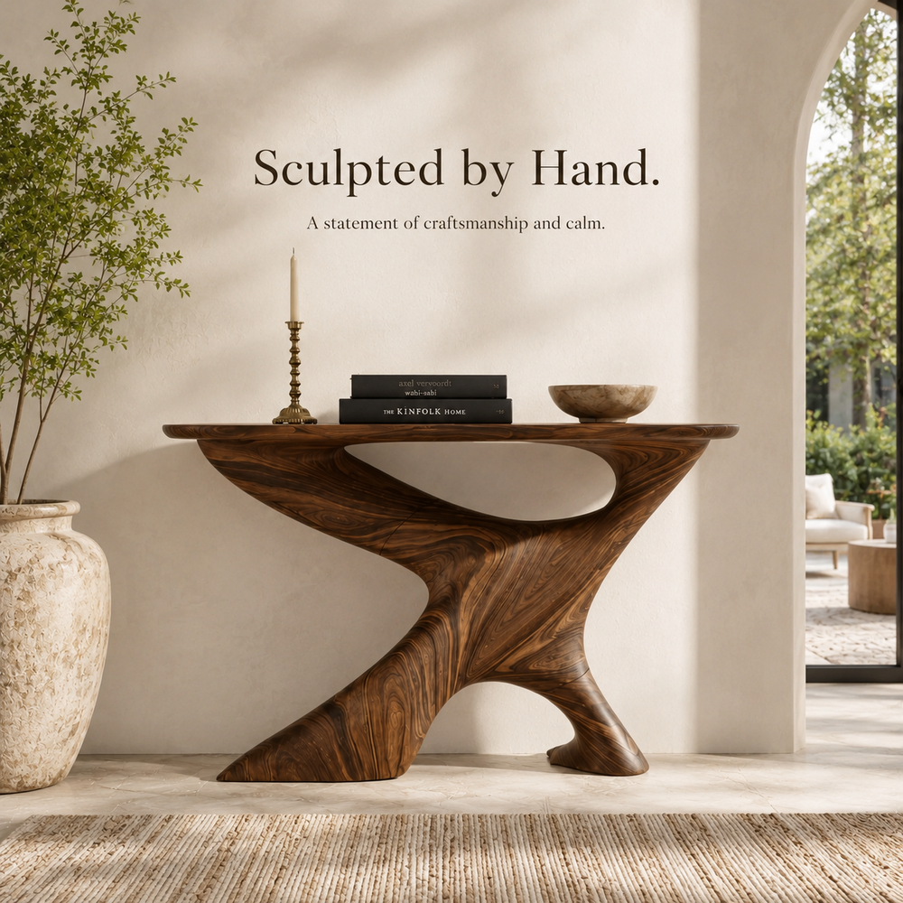 Soren Rounded Wood Console Table - Design 448 - product image 02