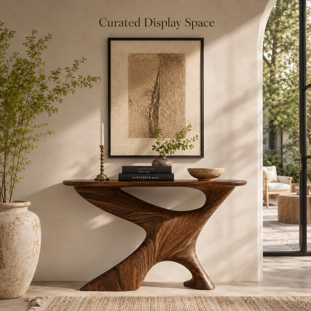 Soren Rounded Wood Console Table - Design 448 - product image 06