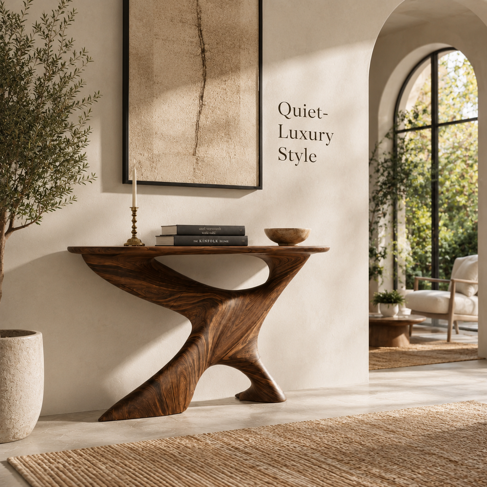 Soren Rounded Wood Console Table - Design 448 - product image 11
