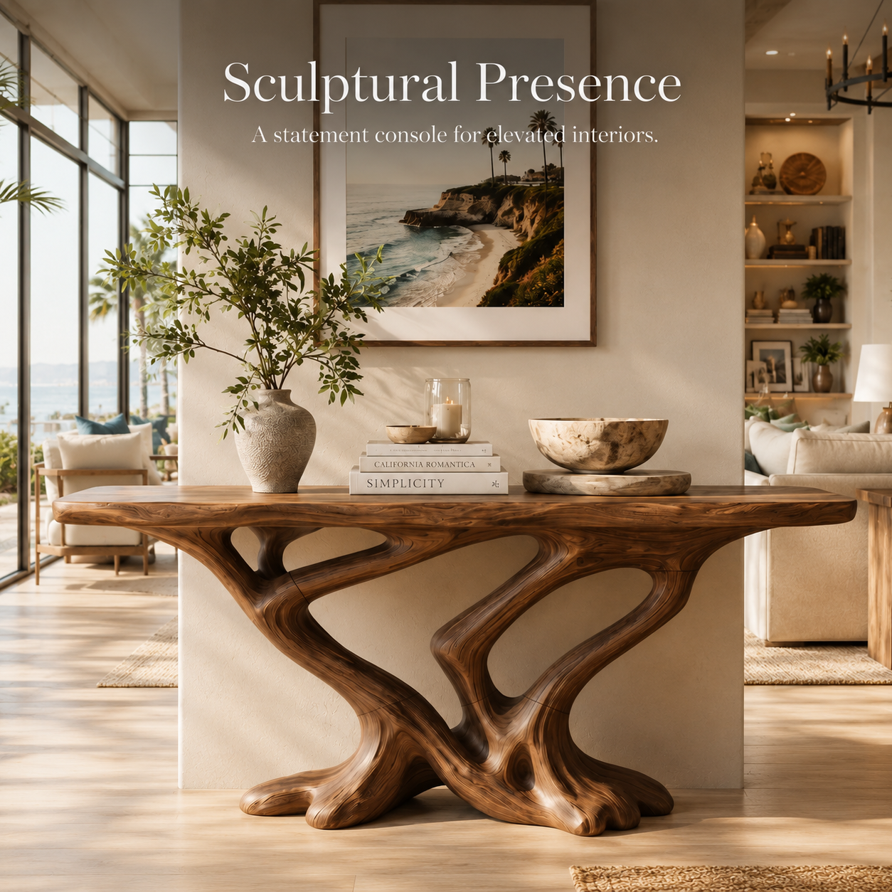 Veyra Soft Curve Console Table - Design 450 - product image 02