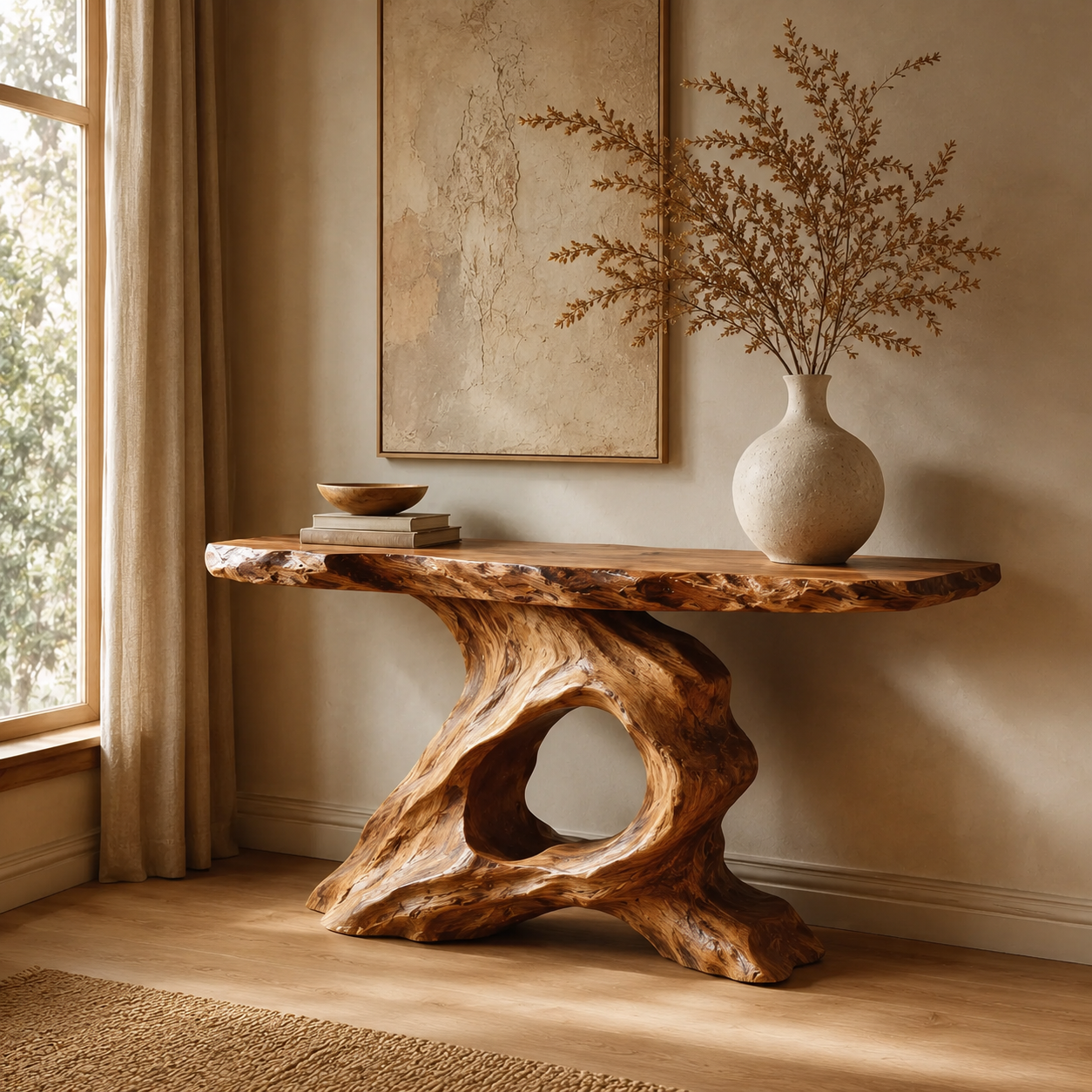 Liora Warm Walnut Console Table - Design 452 - main view