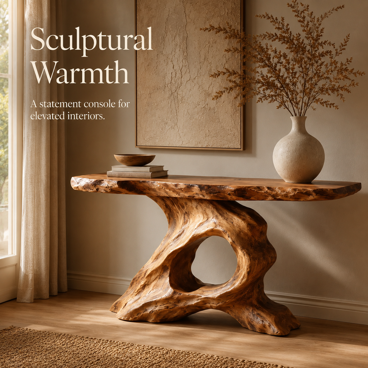 Liora Warm Walnut Console Table - Design 452 - product image 02