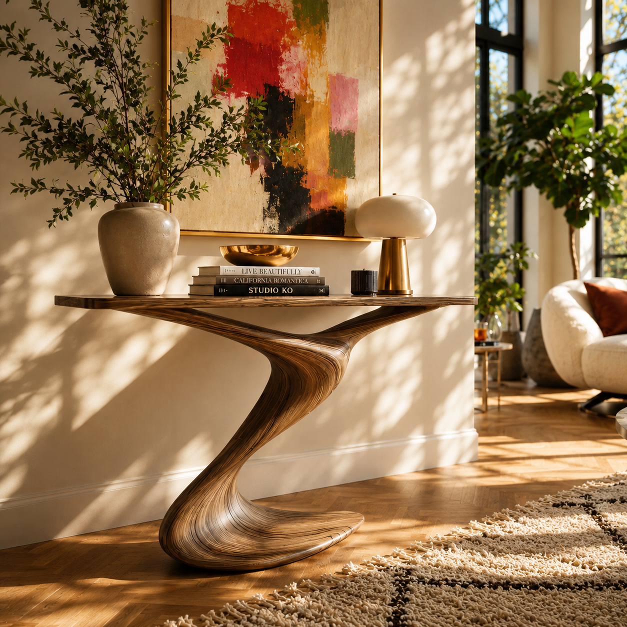 Rowan Hollow Form Console Table - Design 453 - main view