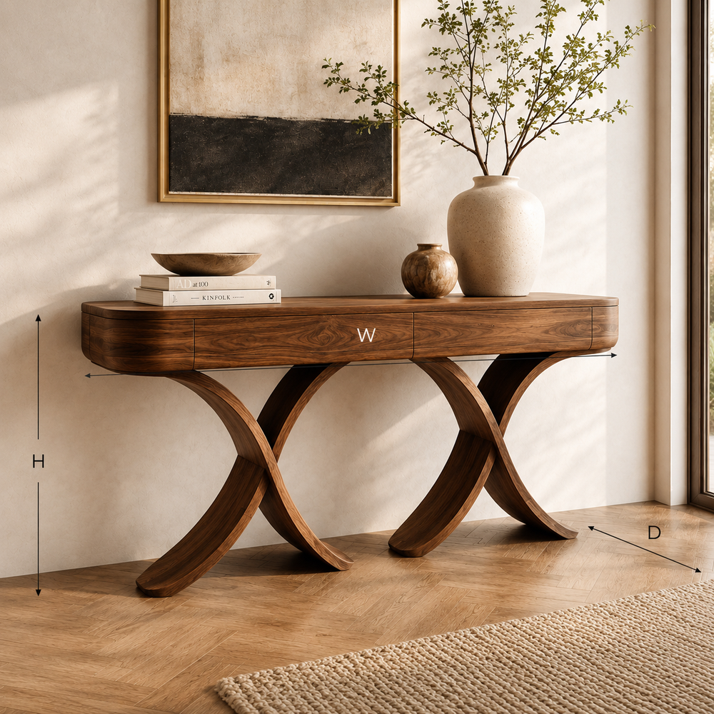 Brielle Sculpted Hall Console Table - Design 454 - product image 04