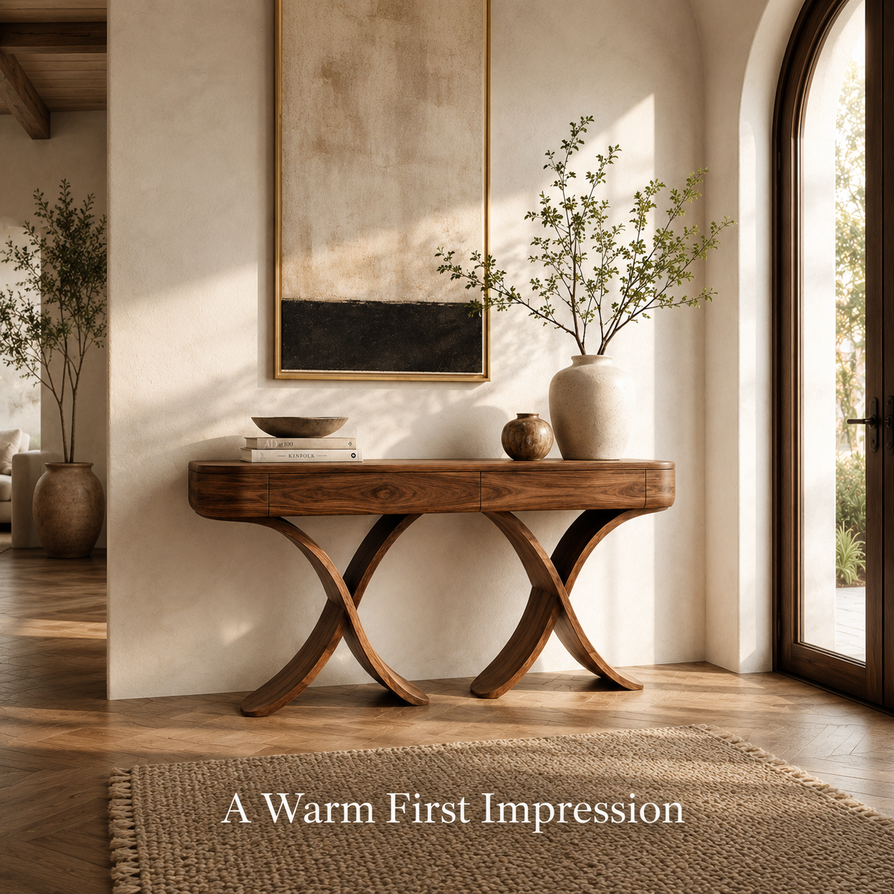 Brielle Sculpted Hall Console Table - Design 454 - product image 08