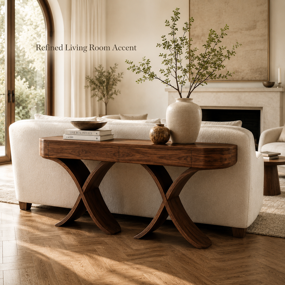 Brielle Sculpted Hall Console Table - Design 454 - product image 09