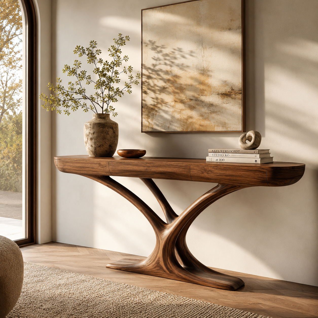 Orin Organic Modern Console Table - Design 455 - main view
