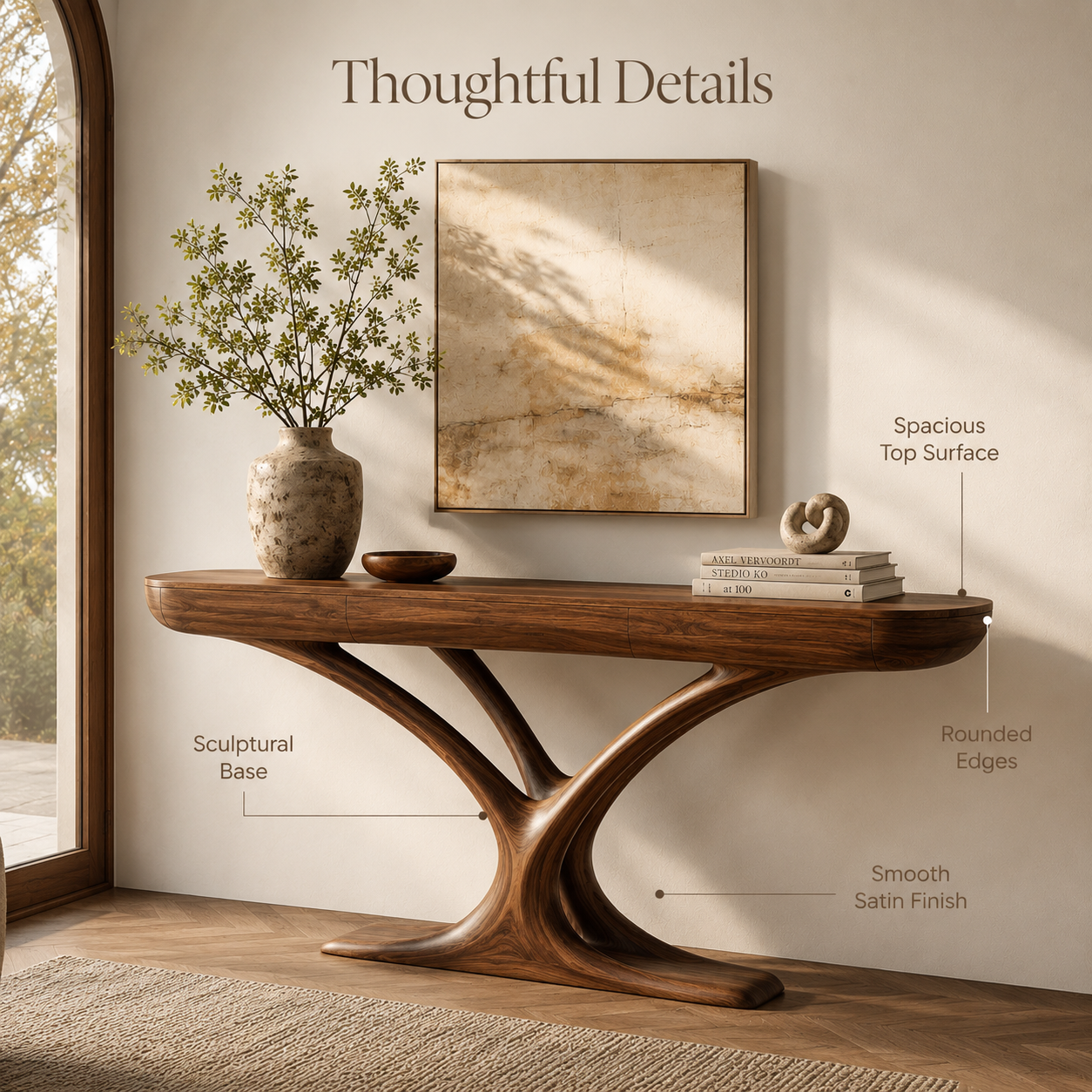 Orin Organic Modern Console Table - Design 455 - product image 07