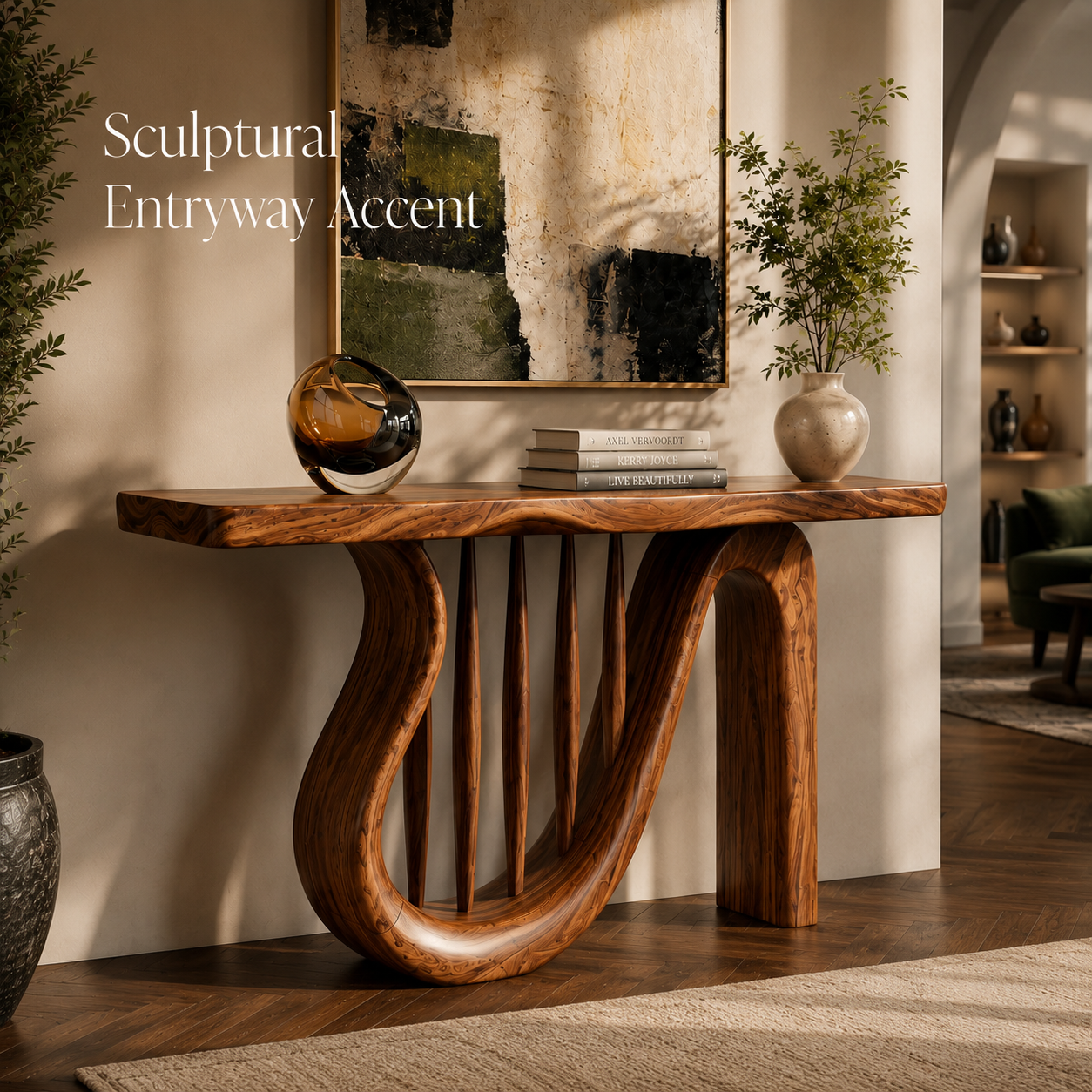 Selene Rounded Foyer Console Table - Design 456 - product image 02