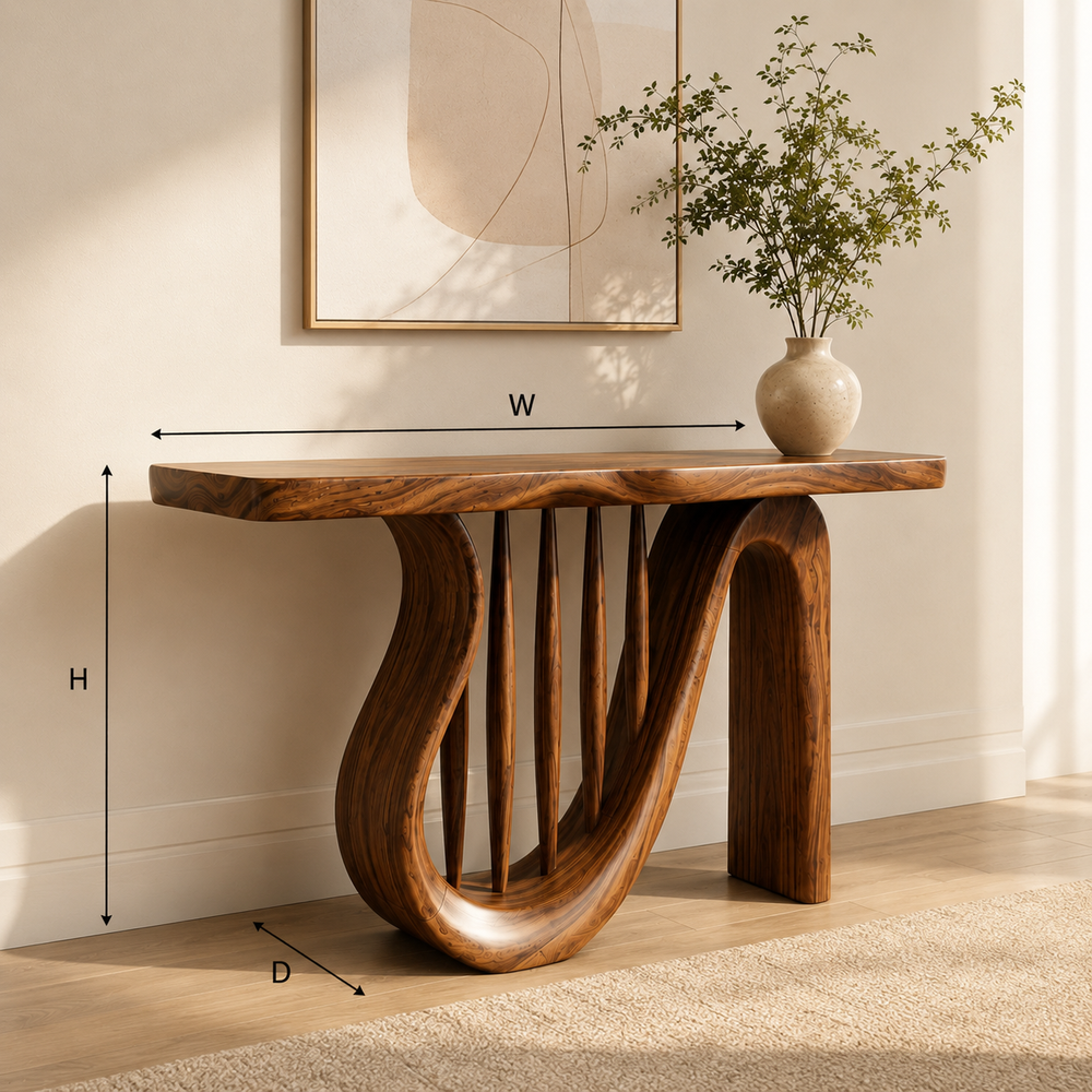 Selene Rounded Foyer Console Table - Design 456 - product image 04