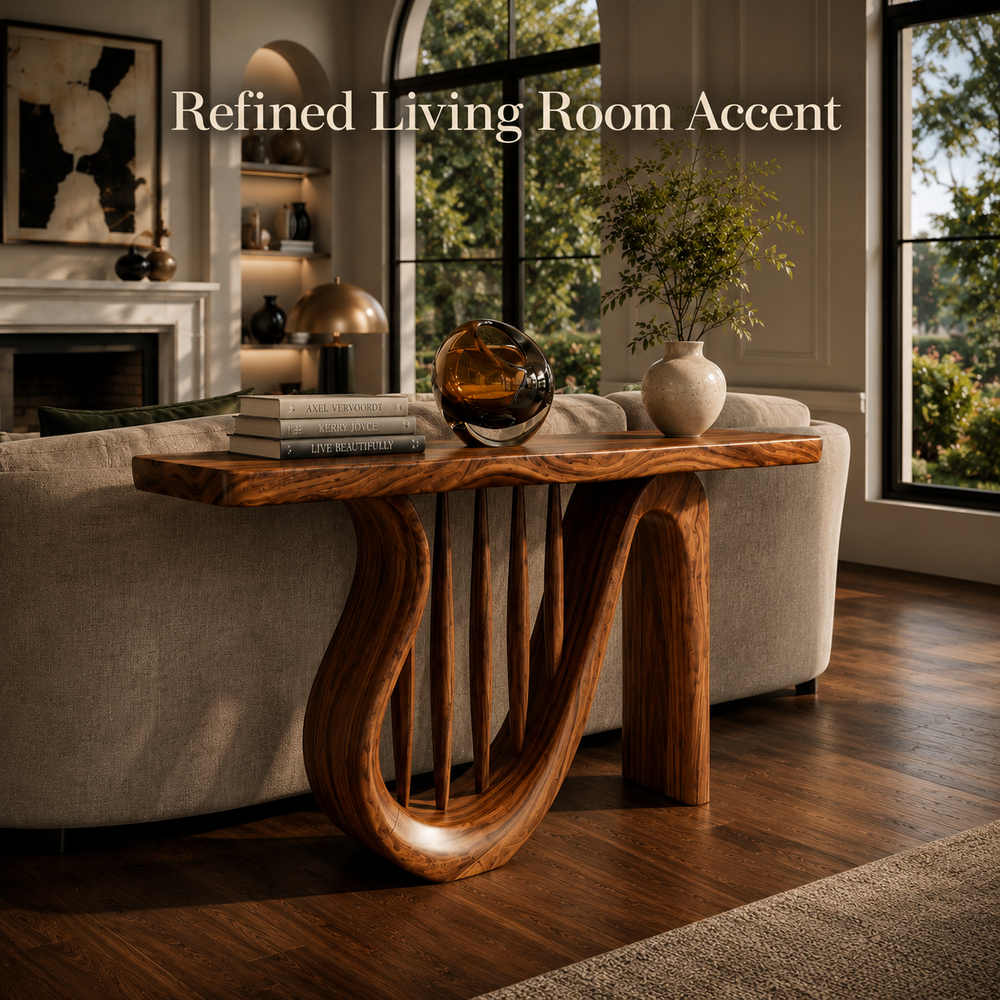 Selene Rounded Foyer Console Table - Design 456 - product image 09
