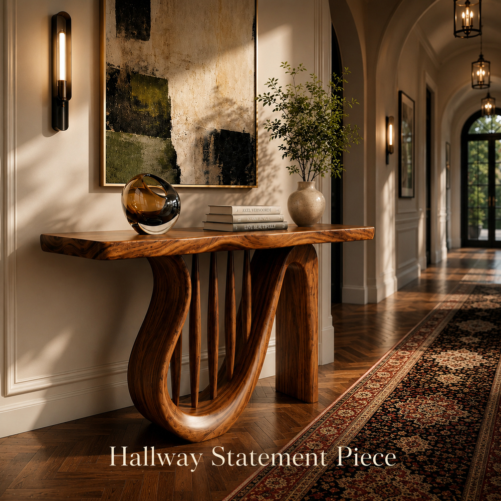 Selene Rounded Foyer Console Table - Design 456 - product image 10