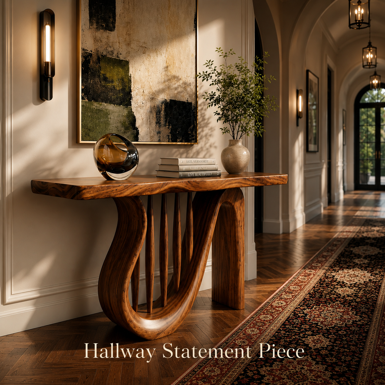 Selene Rounded Foyer Console Table - Design 456 - product image 10