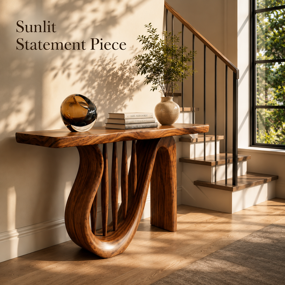 Selene Rounded Foyer Console Table - Design 456 - product image 11