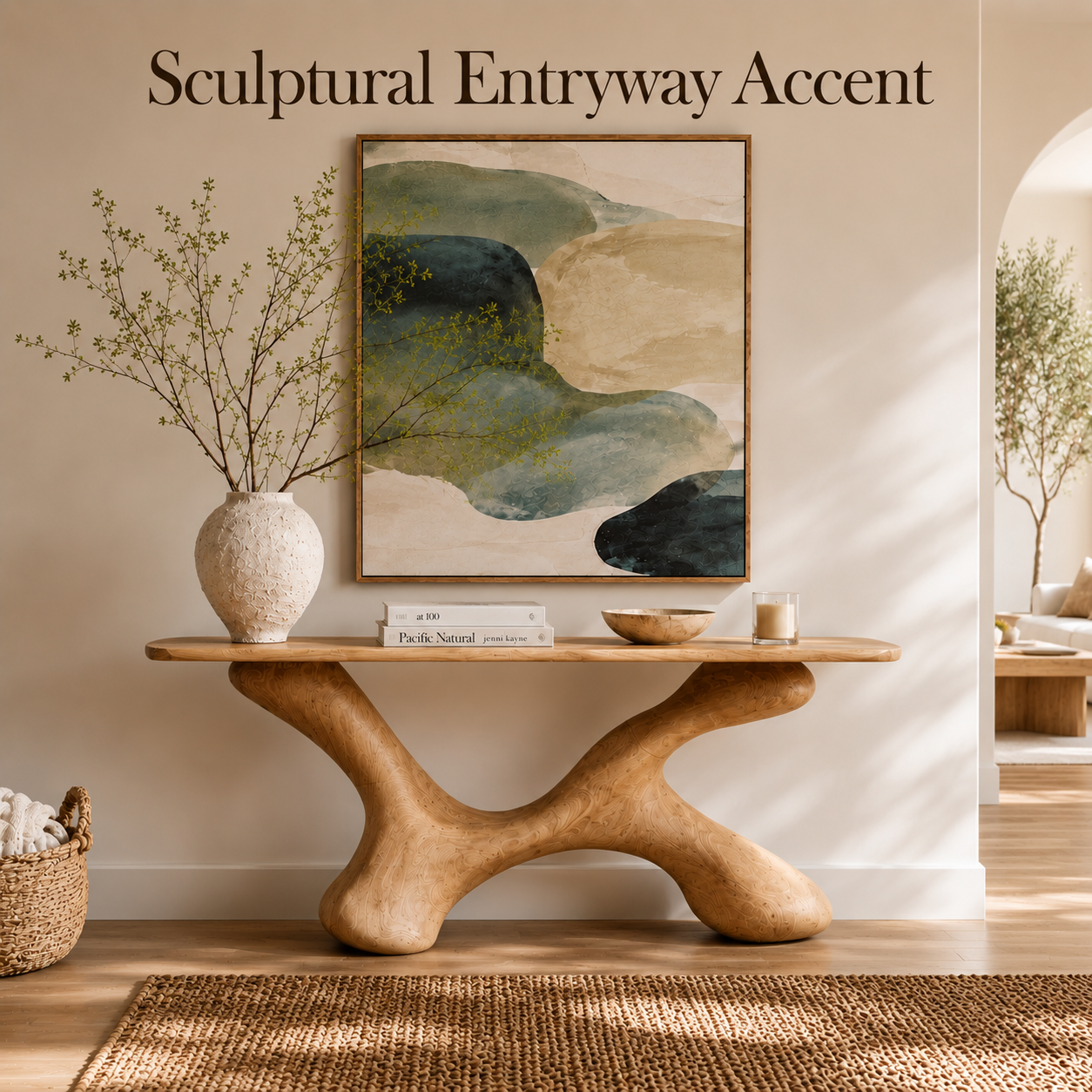 Mira Flow Wood Console Table - Design 458 - product image 02