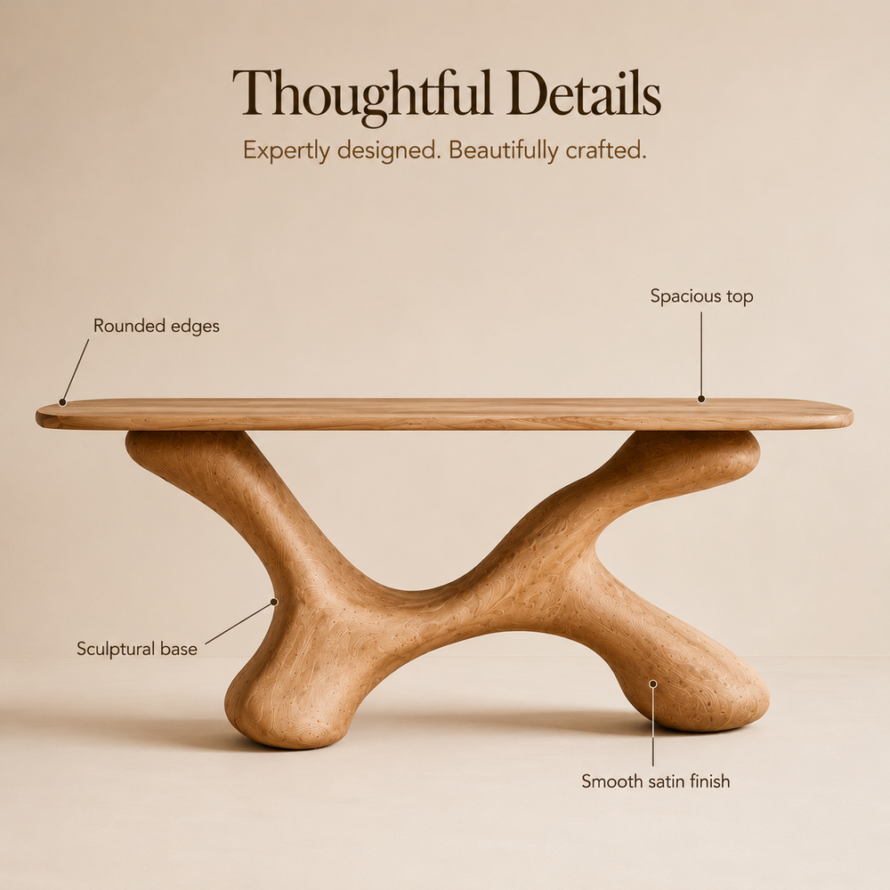 Mira Flow Wood Console Table - Design 458 - product image 08