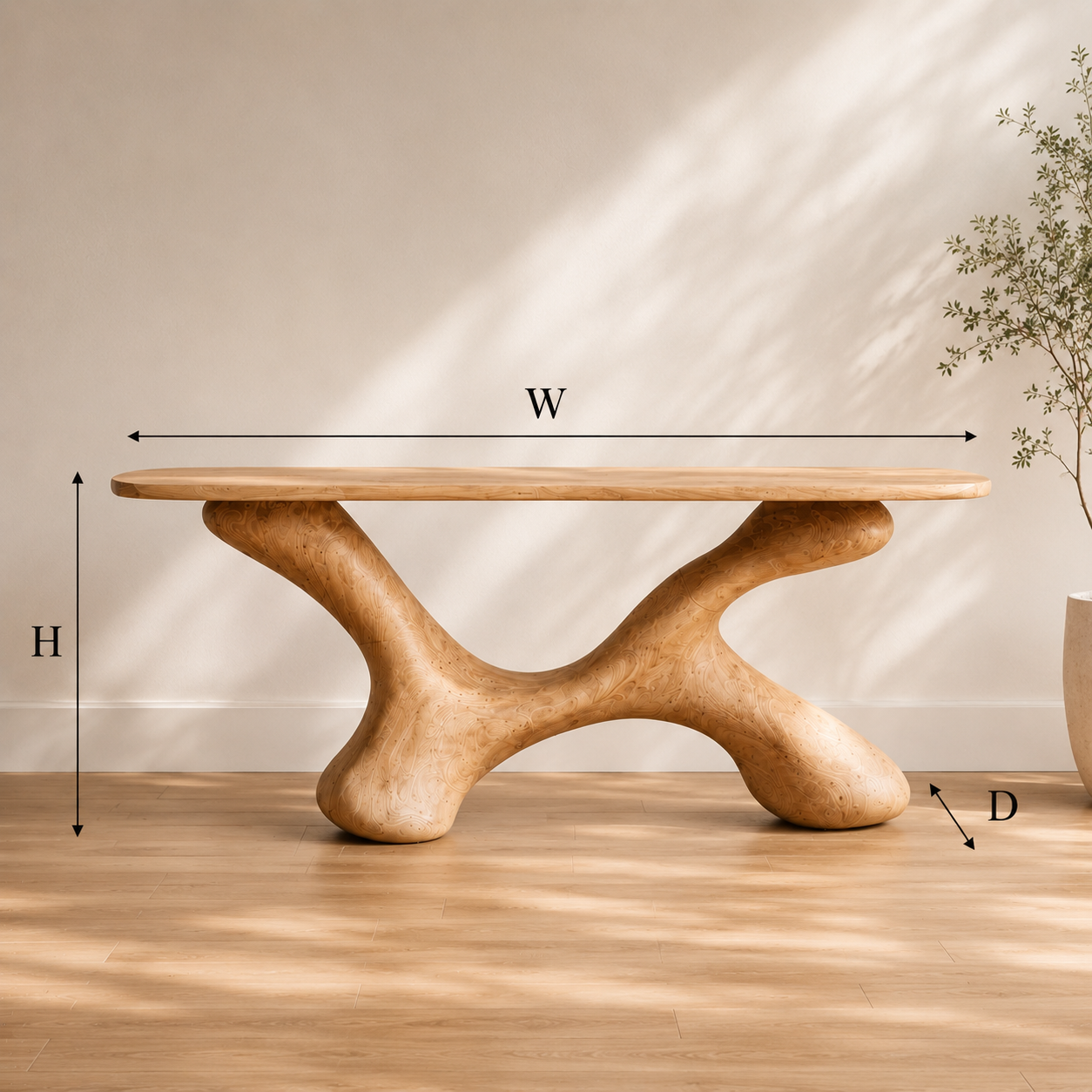 Mira Flow Wood Console Table - Design 458 - product image 09