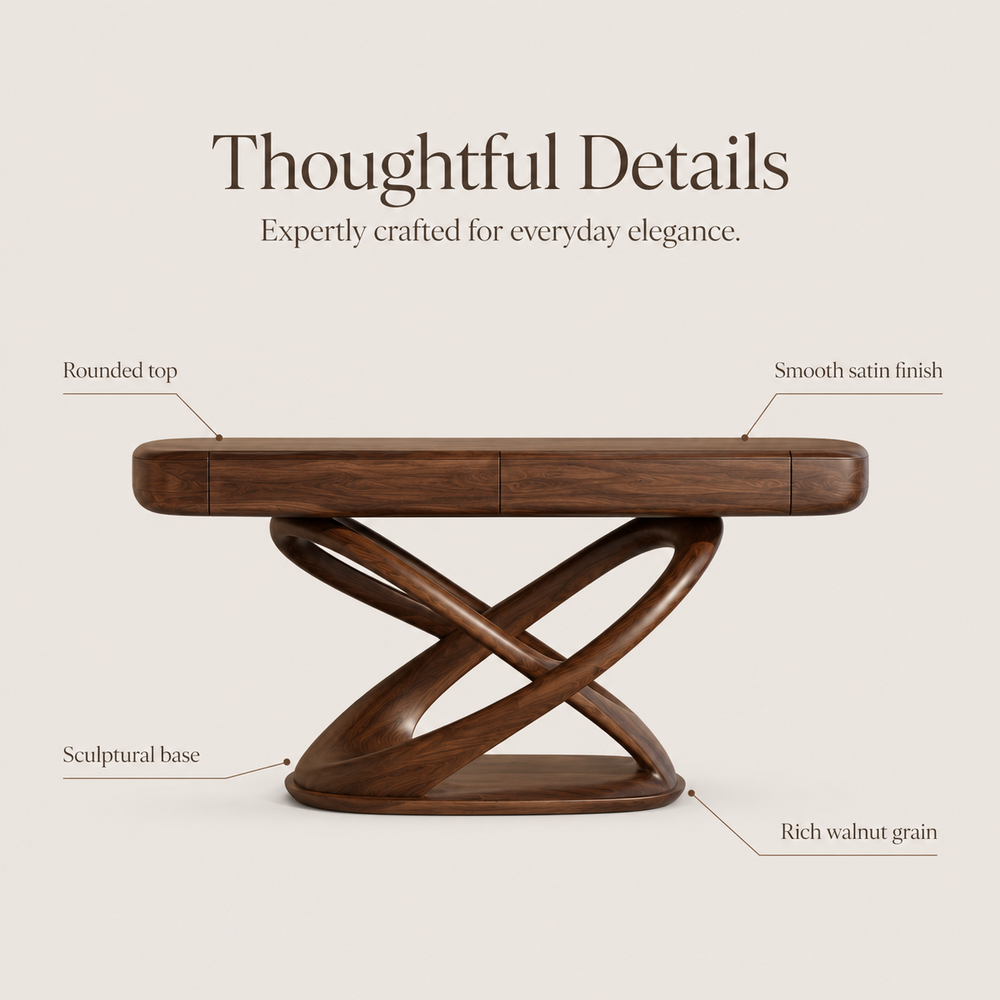 Talia Soft Edge Console Table - Design 459 - product image 08