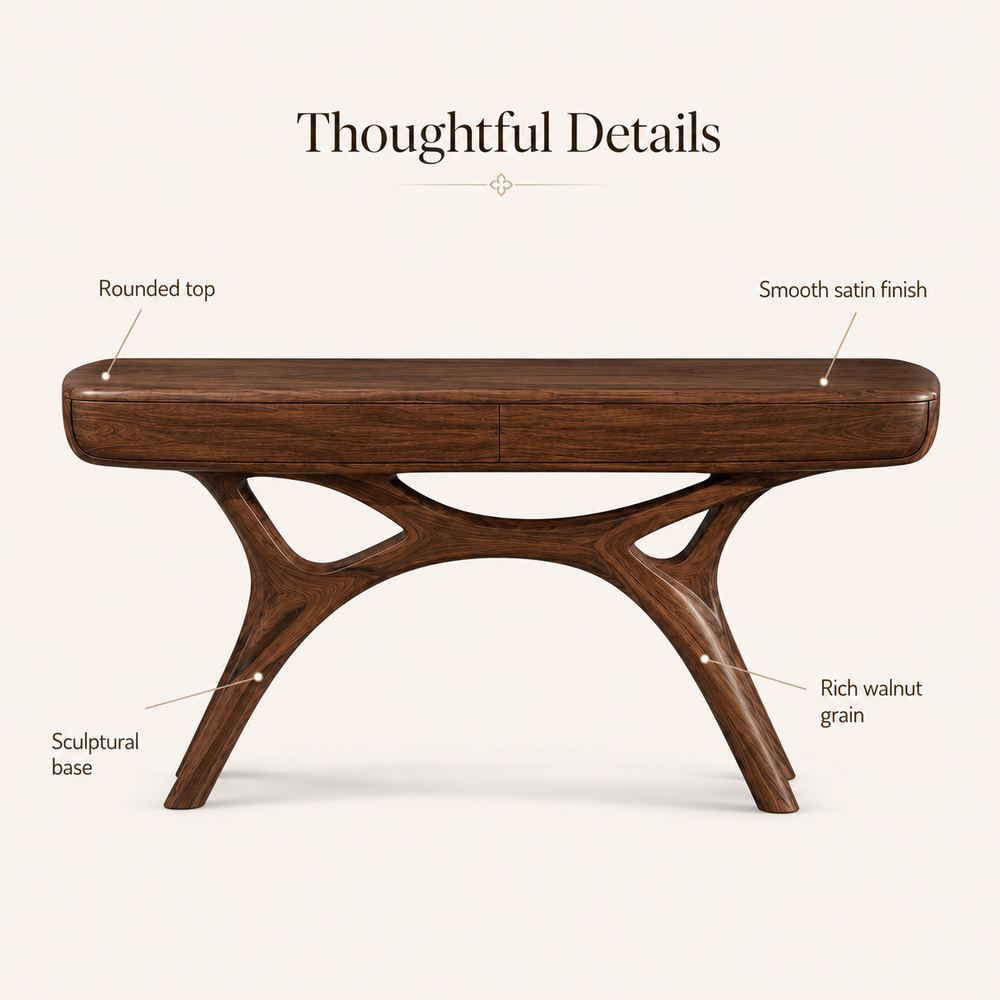Vale Sculptural Entry Console Table - Design 460 - product image 06