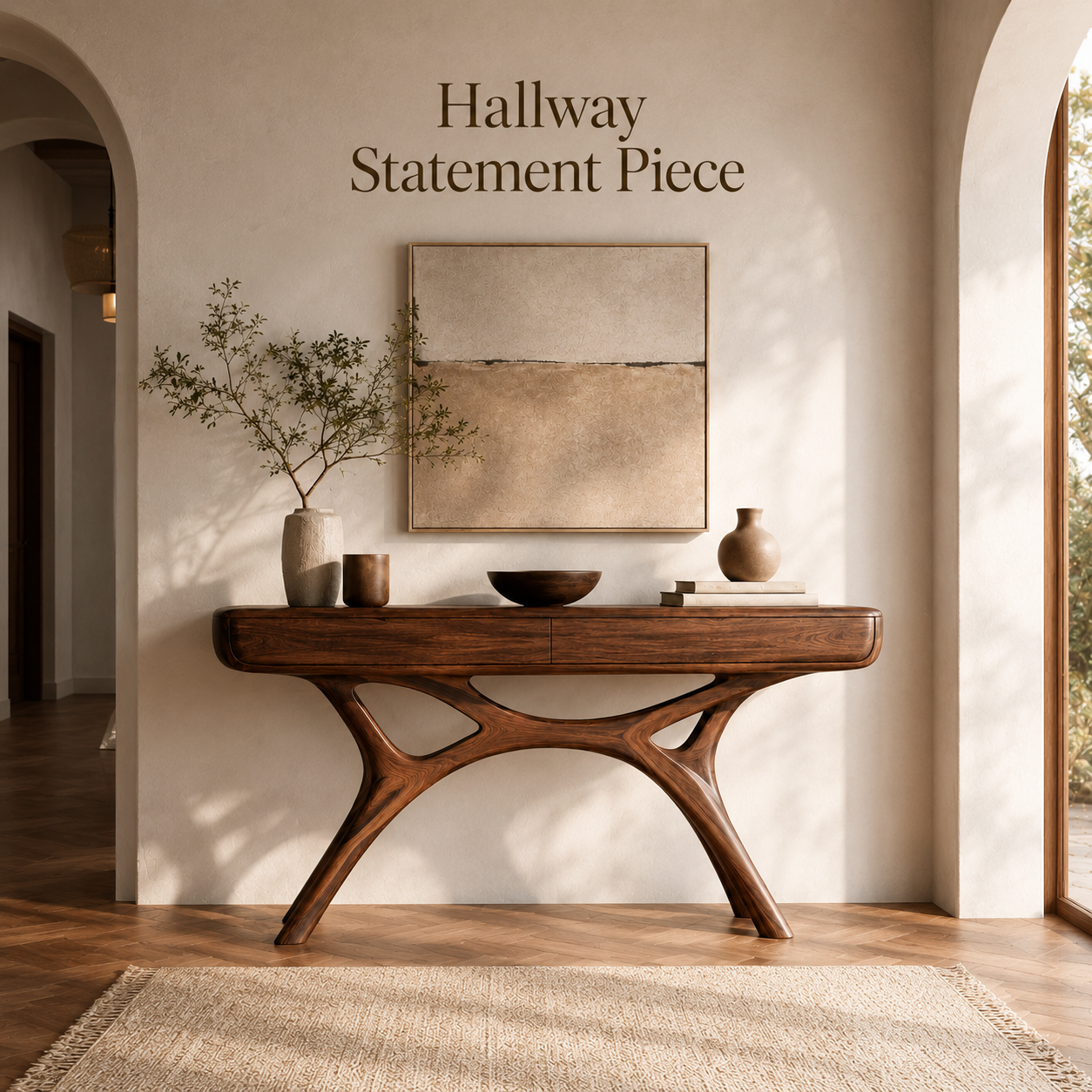 Vale Sculptural Entry Console Table - Design 460 - product image 08