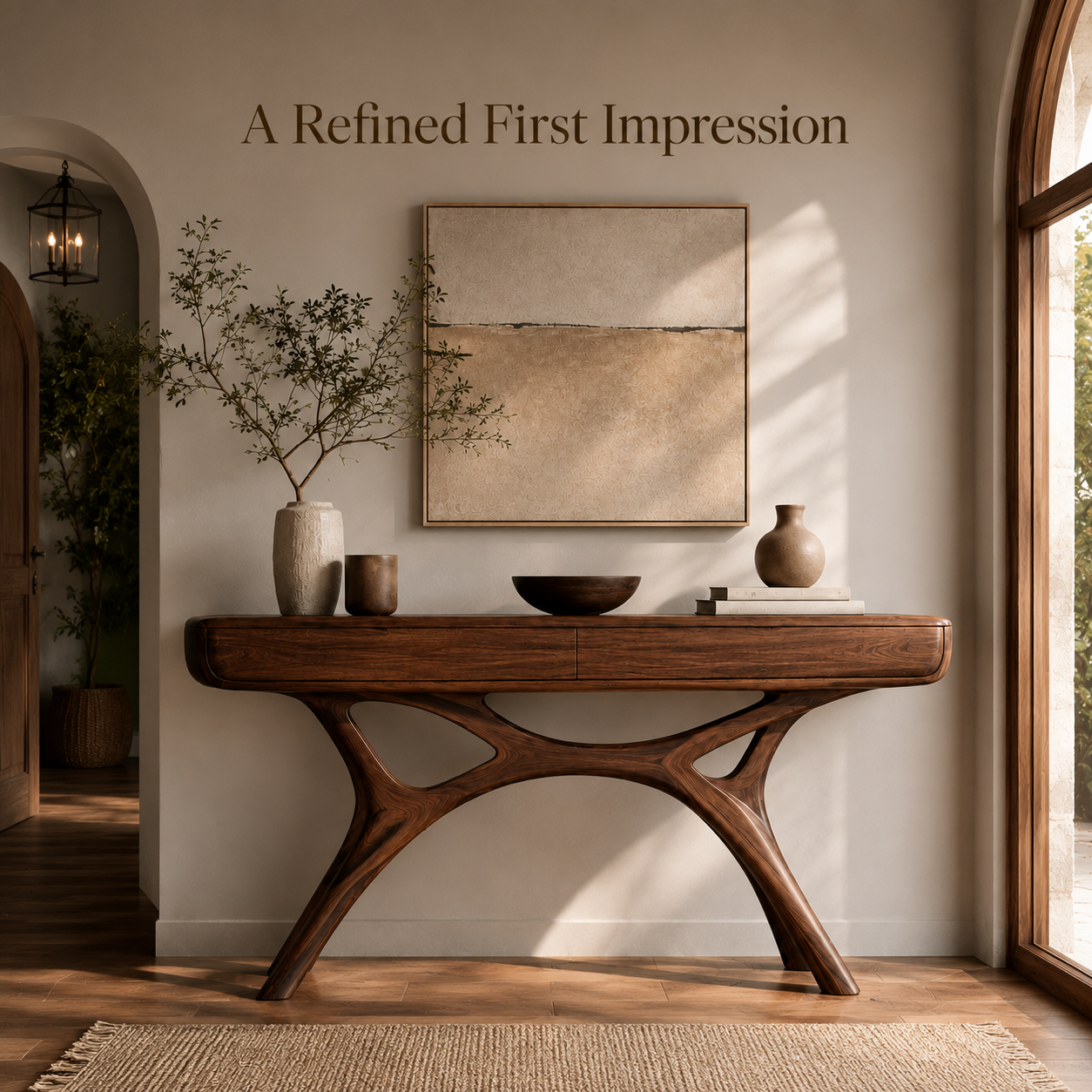 Vale Sculptural Entry Console Table - Design 460 - product image 09