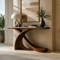 Alden Curved Wood Console Table - Design 463 - main view