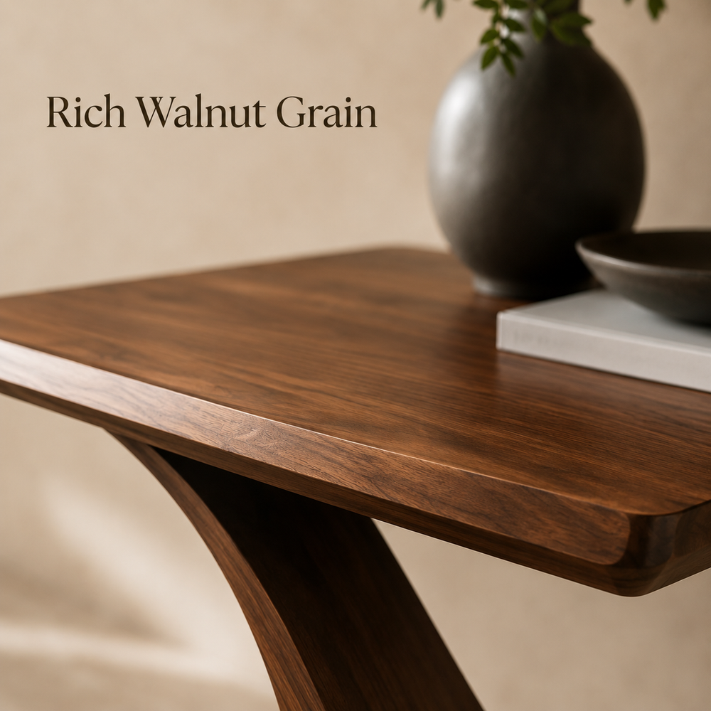 Alden Curved Wood Console Table - Design 463 - product image 05