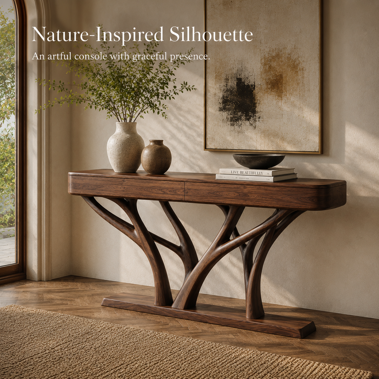 Aurelle Sculptural Console Table - Design 465 - product image 03