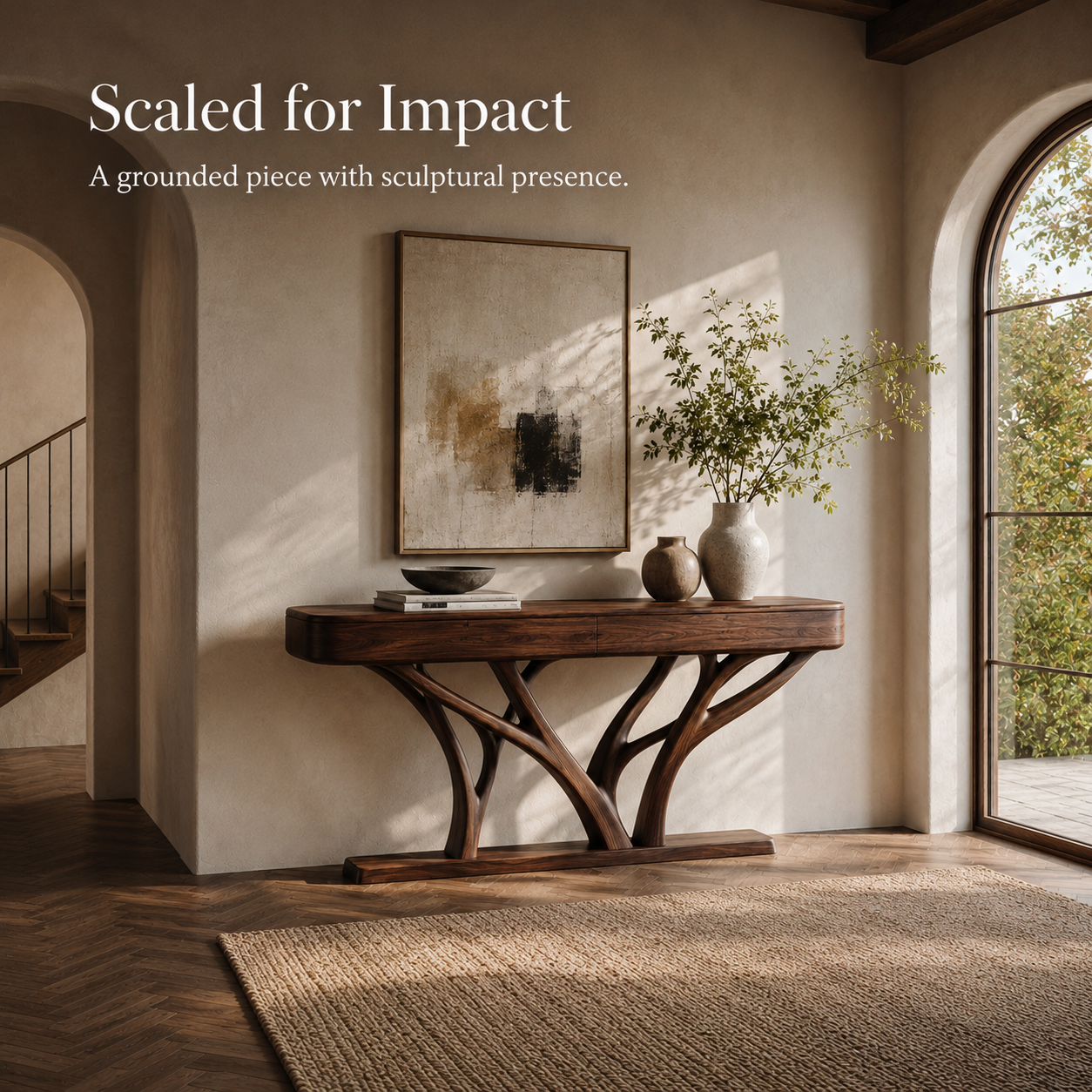Aurelle Sculptural Console Table - Design 465 - product image 08
