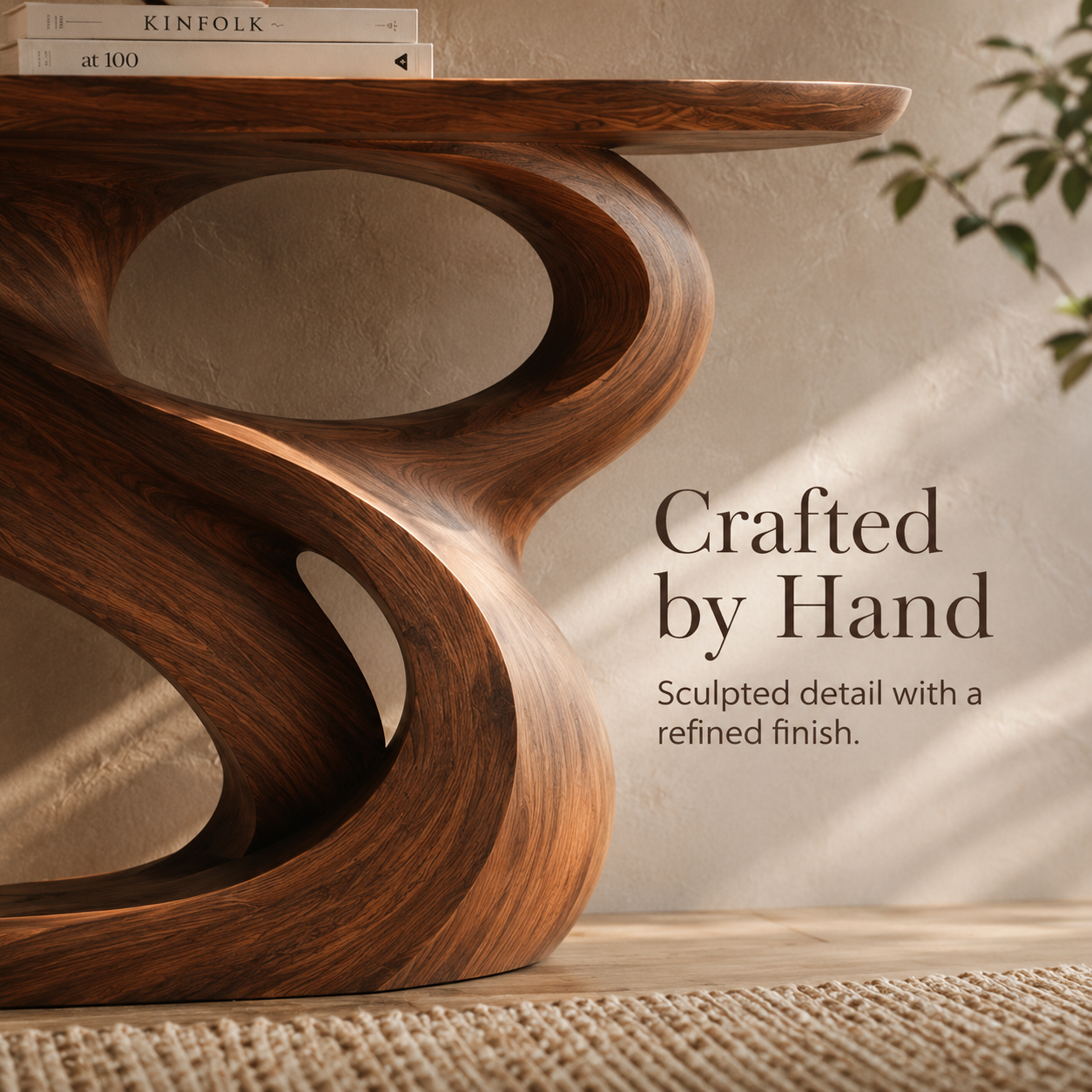 Soren Rounded Wood Console Table - Design 468 - product image 06