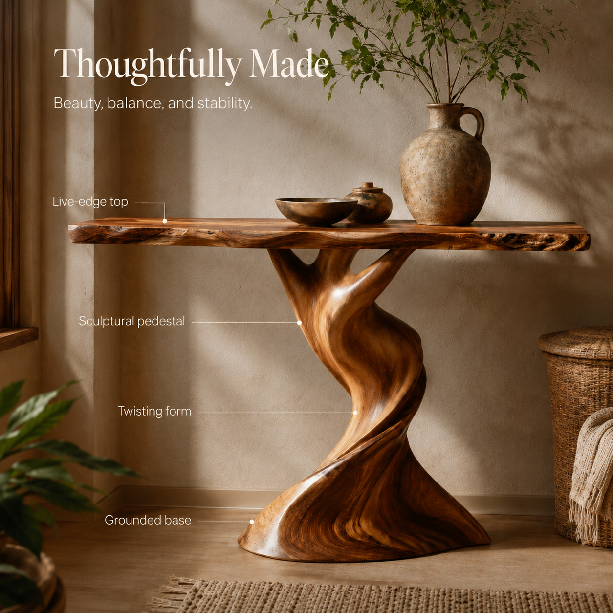 Veyra Soft Curve Console Table - Design 470 - product image 08