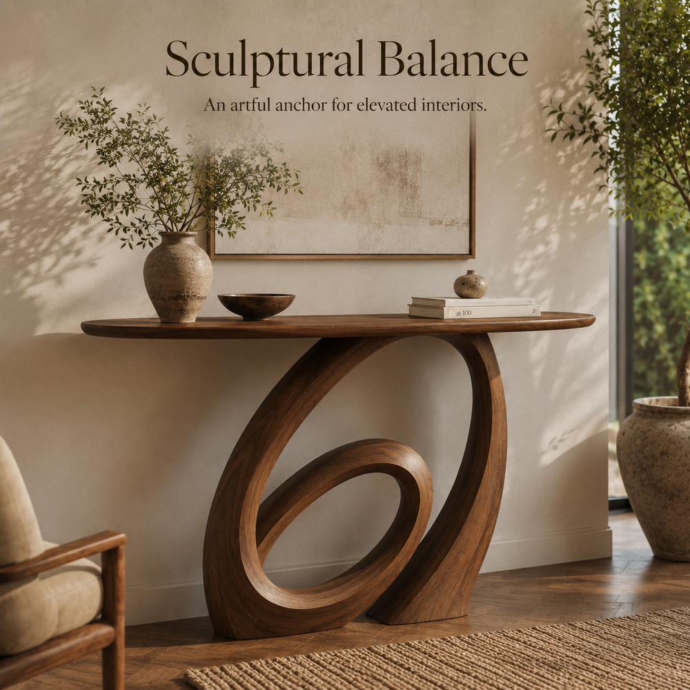 Liora Warm Walnut Console Table - Design 472 - product image 02
