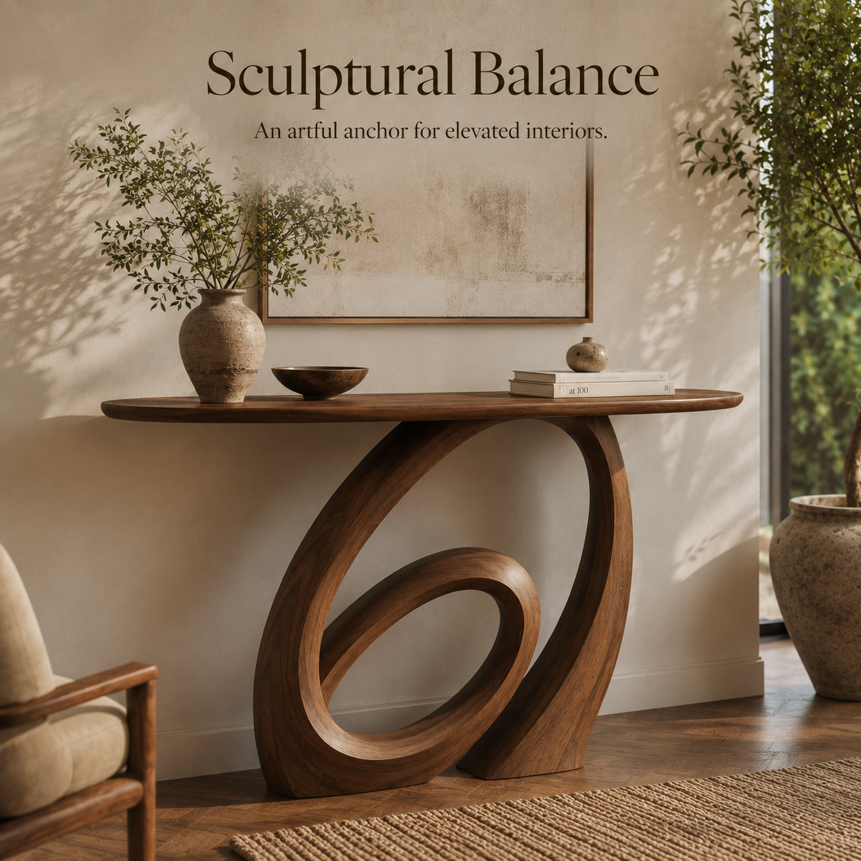 Liora Warm Walnut Console Table - Design 472 - product image 02