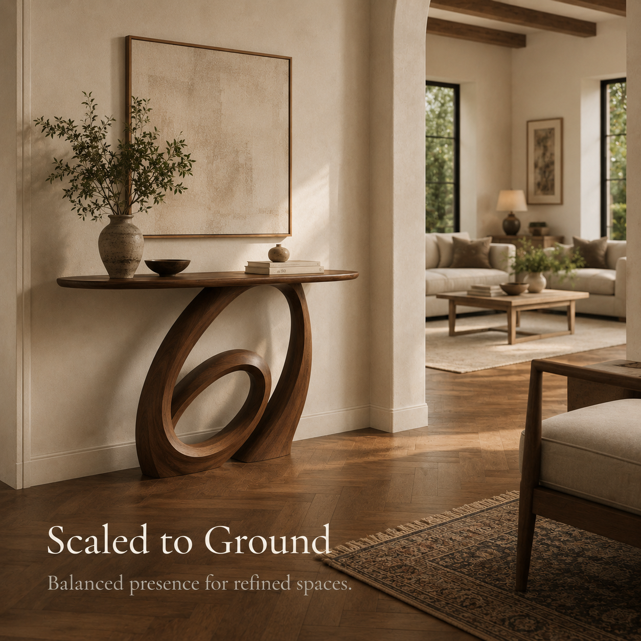 Liora Warm Walnut Console Table - Design 472 - product image 04