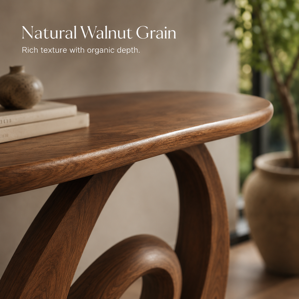 Liora Warm Walnut Console Table - Design 472 - product image 05