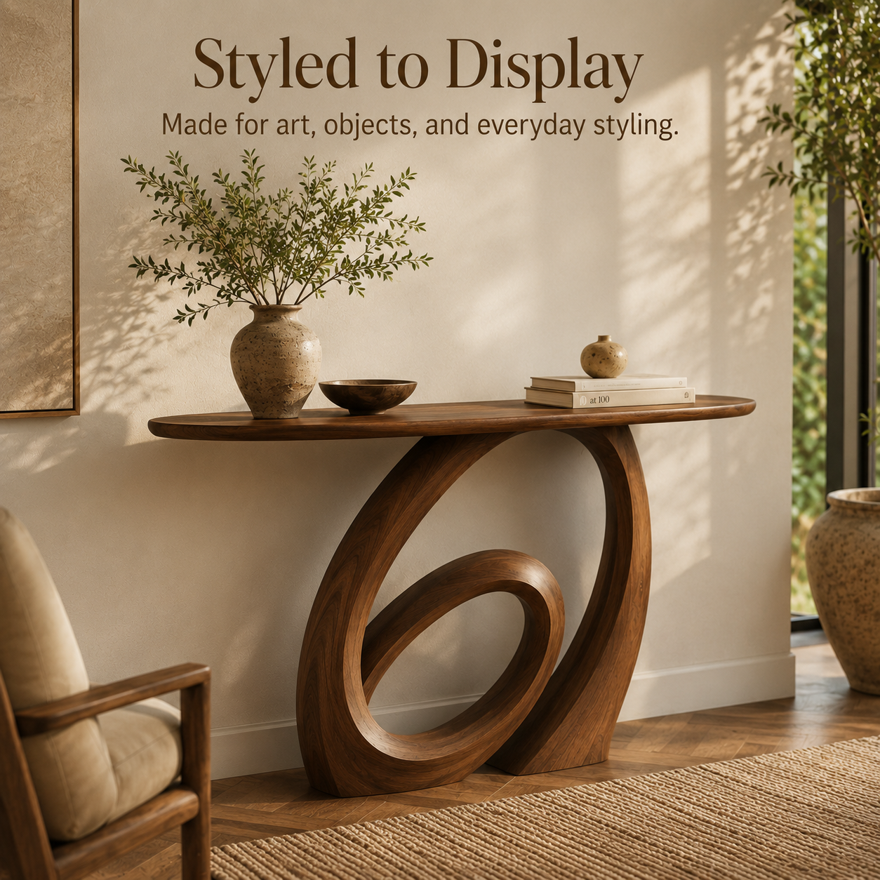 Liora Warm Walnut Console Table - Design 472 - product image 07
