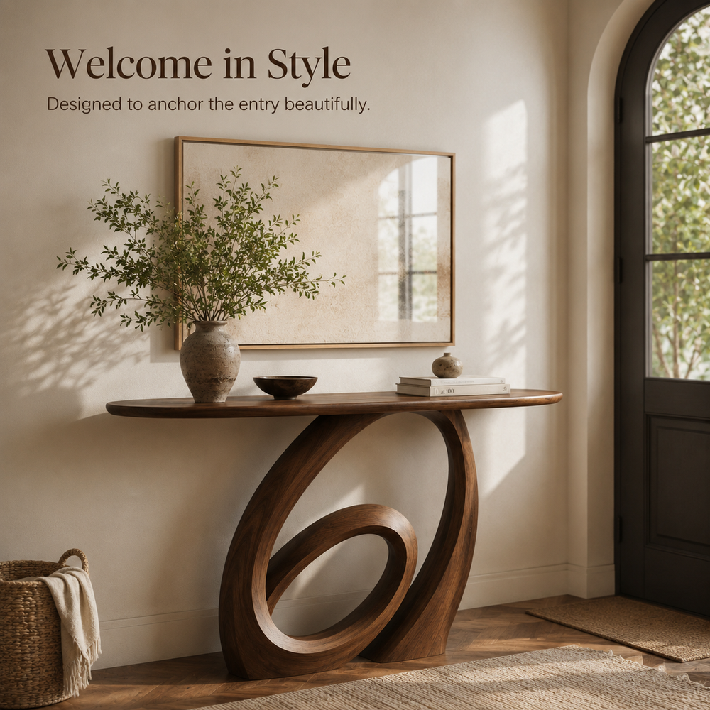 Liora Warm Walnut Console Table - Design 472 - product image 09