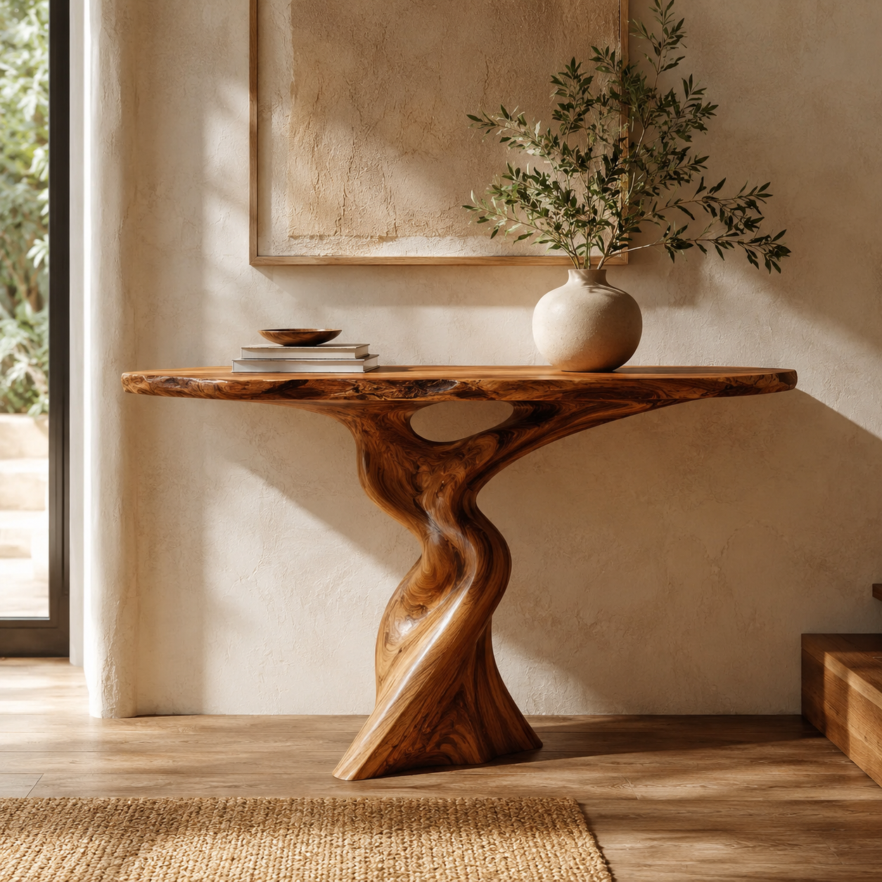 Brielle Sculpted Hall Console Table - Design 474 - main view