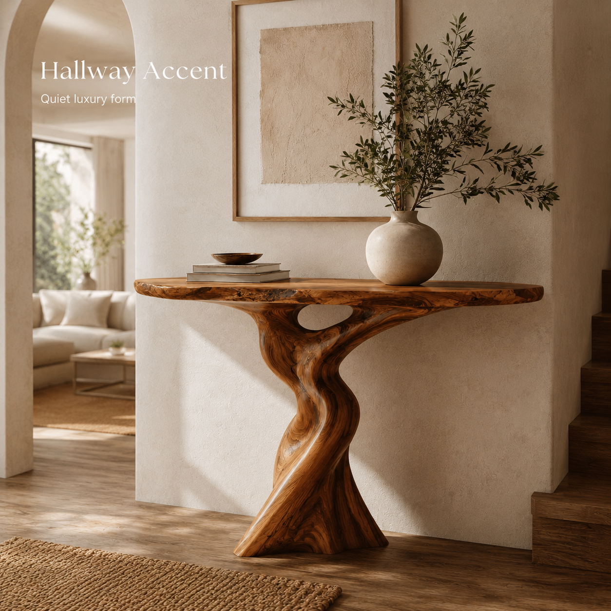 Brielle Sculpted Hall Console Table - Design 474 - product image 09
