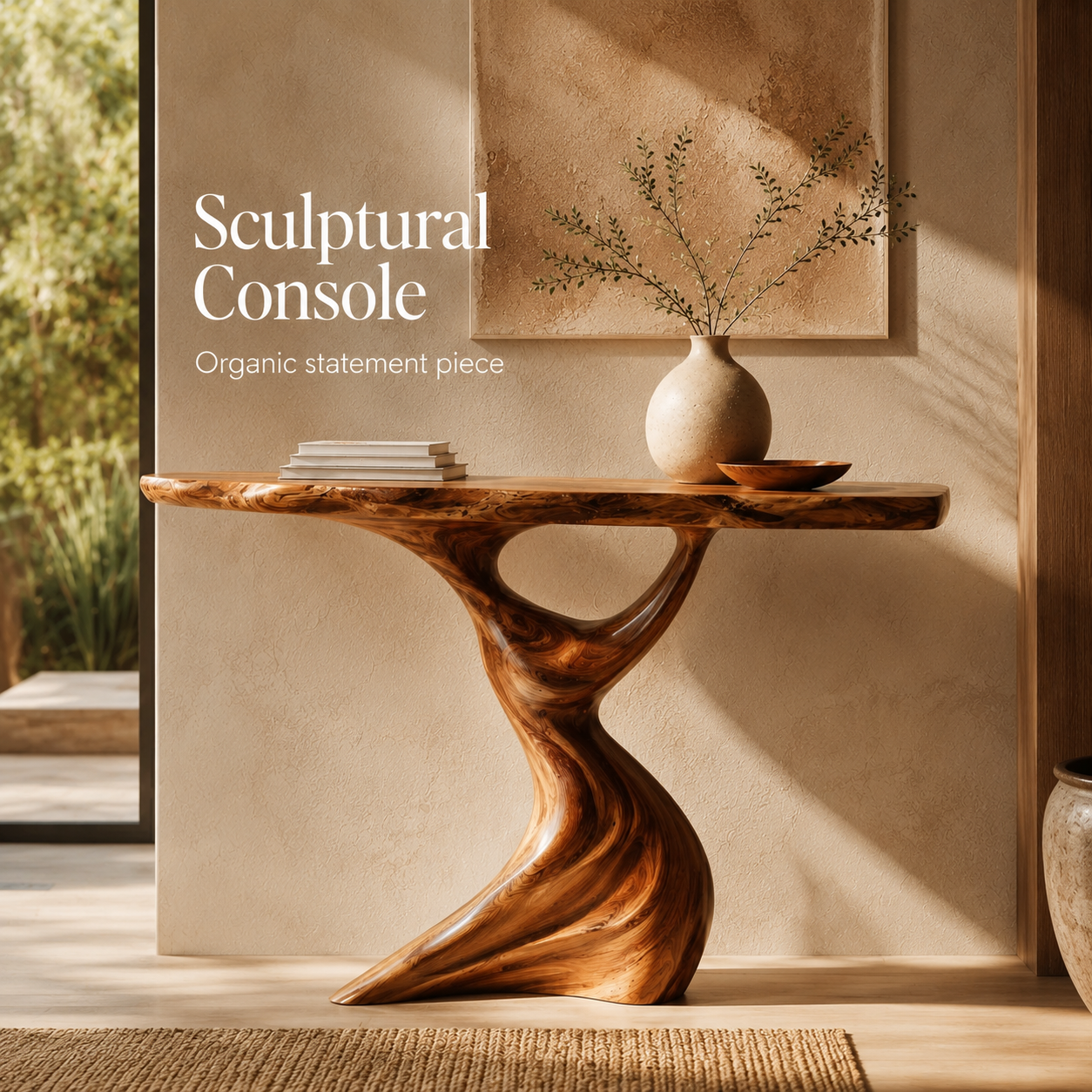 Orin Organic Modern Console Table - Design 475 - product image 02