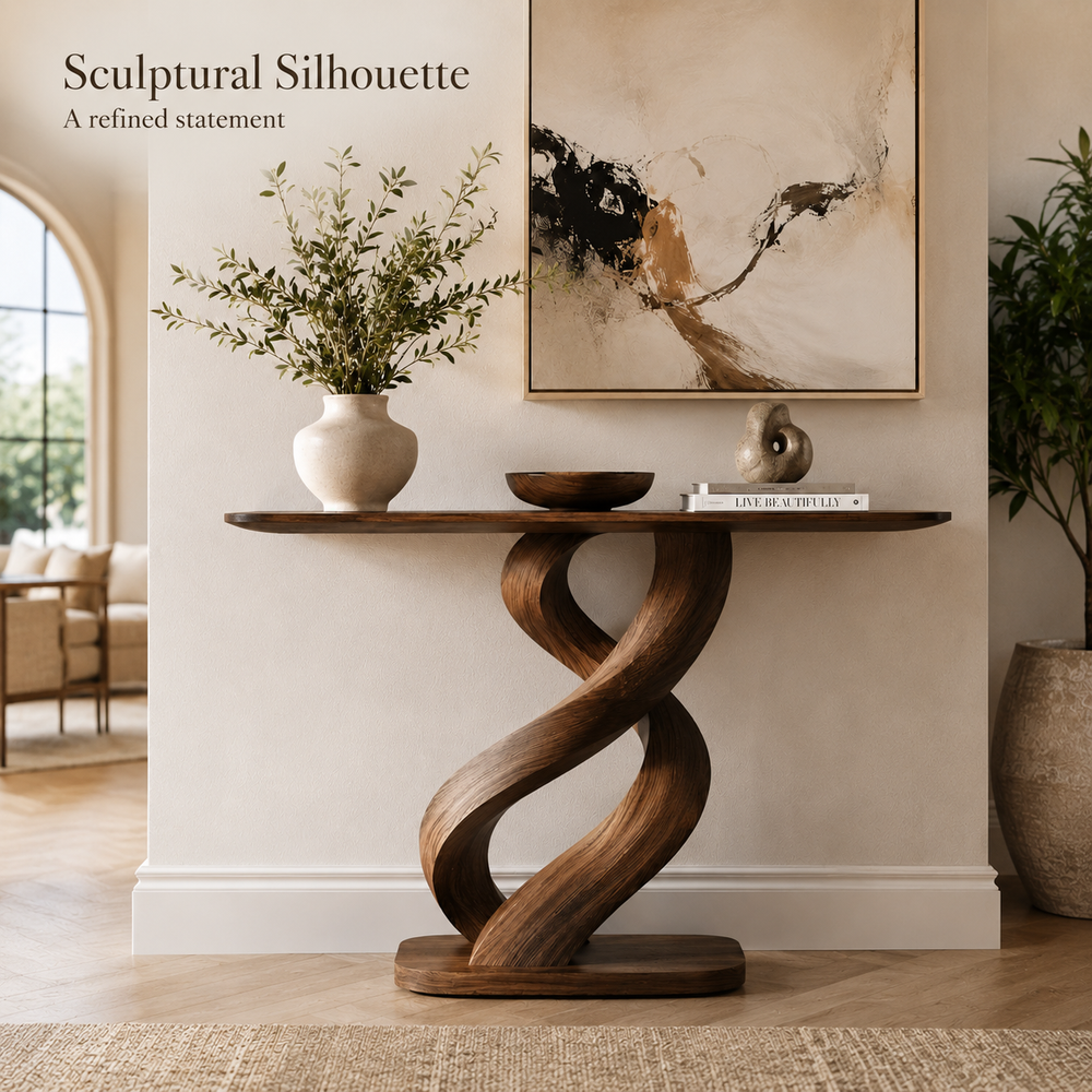 Selene Rounded Foyer Console Table - Design 476 - product image 02