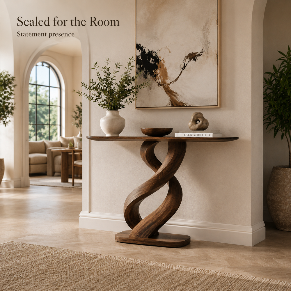 Selene Rounded Foyer Console Table - Design 476 - product image 03