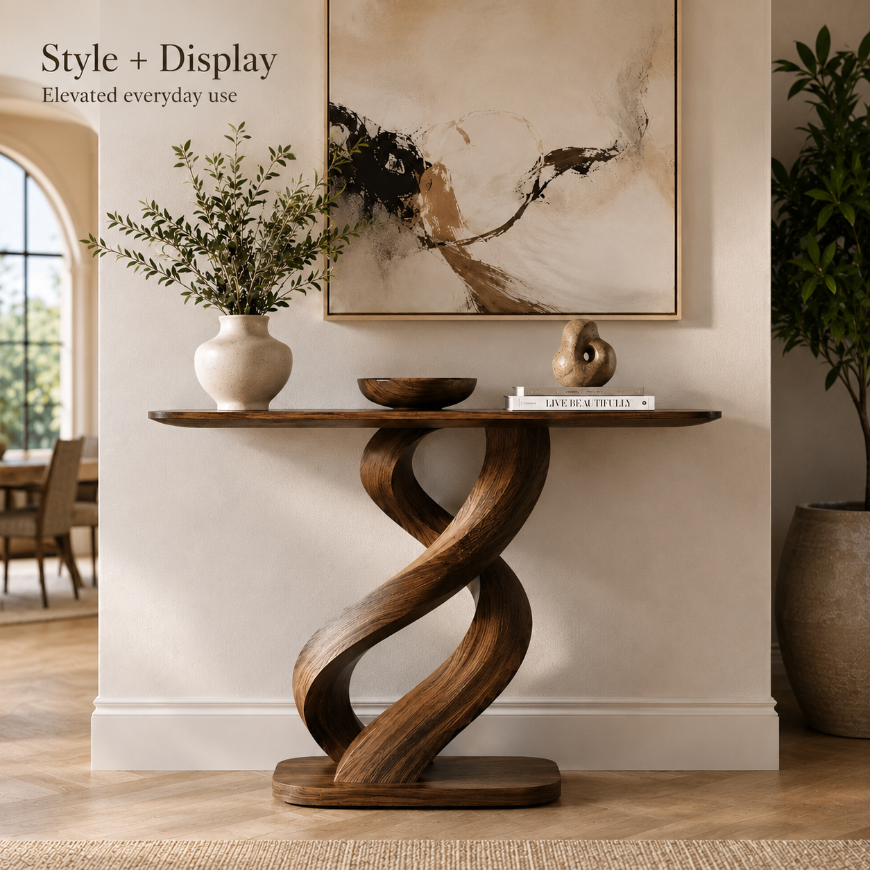 Selene Rounded Foyer Console Table - Design 476 - product image 06