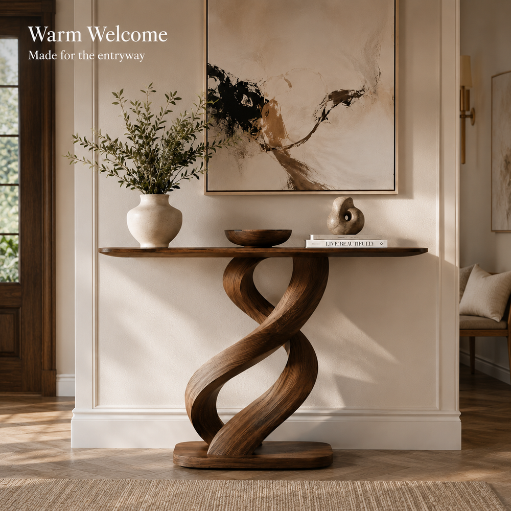 Selene Rounded Foyer Console Table - Design 476 - product image 08